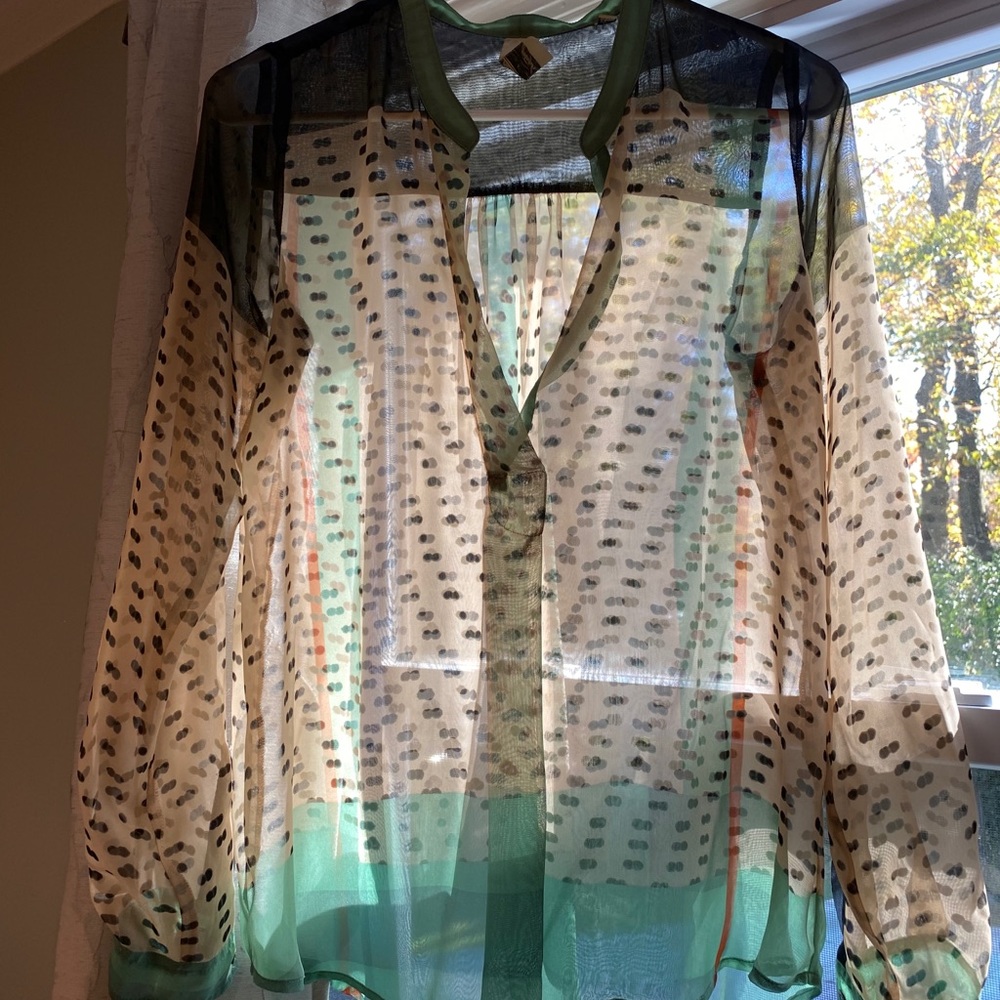 Anthropologie silk blouse